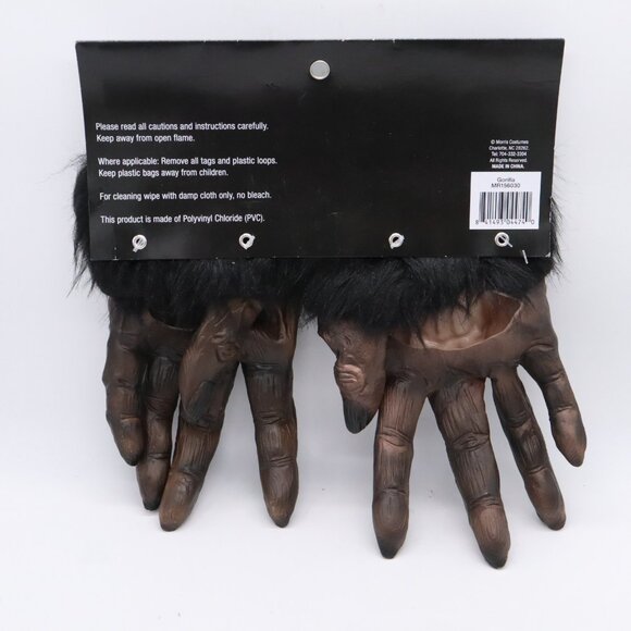 Grips of Fear Hands - Latex Rubber Gorilla costume hands New w/ tags Morris - Picture 5 of 11